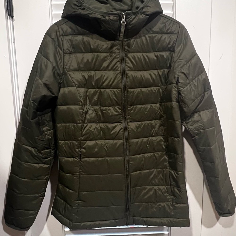 Olive Green Puffer Jacket